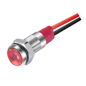 Waterproof Led Signal Indicator Lamp 6mm 8mm 10mm 12mm 12V 24V Stainless Steel Brass Wire 150mm Metal Pilot