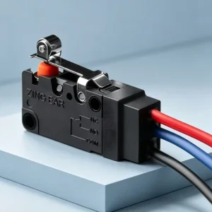 Waterproof Micro Switch and Micro Push Button Switch IP67 SPDT 3 Pin with 200mm 20AWG Wires for Limit Applications