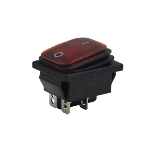 Waterproof RL2 KCD4 2 Position Red Green 4 Pin ON OFF Light Toggle Switch Rocker Switch for Mechanical Equipment