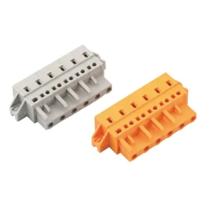 Waterproof Terminal Connector Terminal Block Spring Pluggable Connector 7.5/7.62mm with Fixed Hole