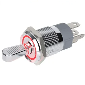 Waterproof Toggle Switch On-Off Switch RGB LED 16mm Water Proof Illuminated Toggle Switches