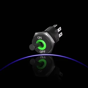 Waterproof Toggle Switch RGB LED 16mm 19mm Illuminated Latching Toggle ON-OFF Switches