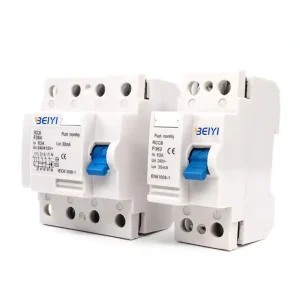 Wenzhou Manufacturer 6 63a 30mA RCCB RCB RCBO F360 Earth Leakage Circuit Breaker 2 Phase 4 Phase Electronic Magnetic Type