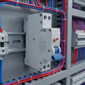 White 1P Electronic Circuit Breaker HTL2-40E Low-voltage Miniature Circuit Breaker PA66 Material CE Certified IP65 Protection