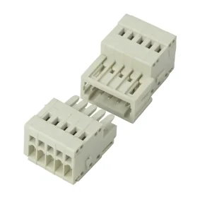 White Multi Purpose Terminal Block PA66 Material Screw Type 4A 160V Operating Temp -40~+105