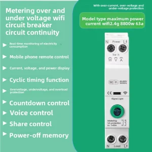 Wi Fi Circuit Breaker with Mobile App Remote Control Schedule Switch