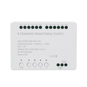 WiFi 2.4GHz Smart Switch AC 100~240V DC 5~24V 10A Relay DIY Module Intelligent Automation Controller Work Alexa Google Home