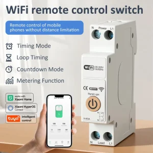 WiFi Circuit Breaker Remote Control Home Timer Relay Metering Monitoring Voltage Current Protector Smart Life App
