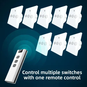 WiFi Curtain Intelligent Switch App Remote Control Smart Home Motor 1-way Wall Switch Tuya