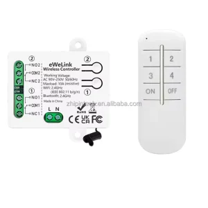 WiFi Google Home Alexa Smart Switch AC110V 220V 2CH Dry Contact Relay Wireless Remote Control for Light Fan