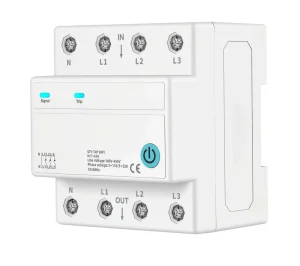 WiFi Smart 3 Phase Circuit Breaker 1-63A 3*120V/230V Cut Off L Remote Control Timer