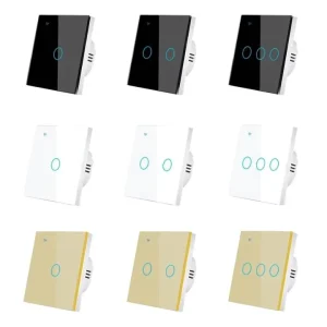 WiFi Smart Life Waterproof Wall Switch 1 4 Gang Glass Touch Panel Remote Control Via APP Alexa Google Home