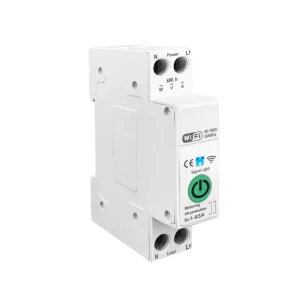 WiFi Smart Switch 1-63A Adjustable Circuit Breaker Smart Life Tuya APP Remote Control Energy Monitor Compatible with Alexa