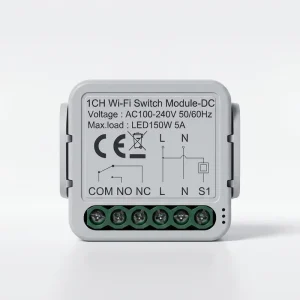 WiFi Smart Switch with Dry Contact for DC 12V 24V AC 100 240V Garage Door Boiler Smart Relay Module