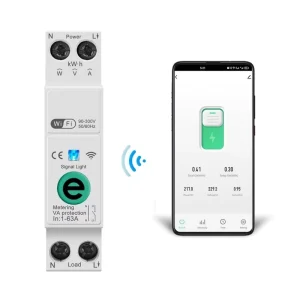 Wifi Smart Circuit Breaker MCB 1P 63A Time Relay Voice Remote Control Switch for Alexa Google Home Assistant