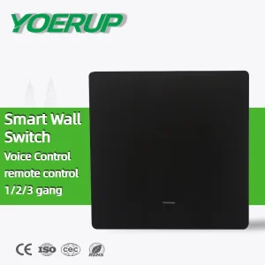 Wifi Smart Light Wall Switch 1/2/3 Gang 10A Tuya Smart Life APP Remote Control Multiple Control Options 1 Gang Smart Wall Switch