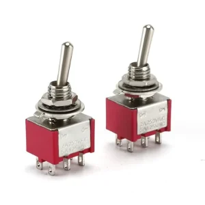 Wintai Tech China Manufacturer MTS 202 Metal Head Toggle Switch 6pin 2 Position Toggle Switch