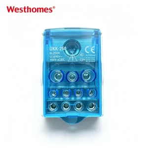 Wire Connector UKK-250 Terminal Block Din Rail Mount UKK 80A 125A 160A 250A 400A 500A Distribution Block