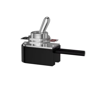 Wired Toggle Switch Flip Switch with Waterproof Cap Self-resetting and Self-locking Toggle Power Switch 12MM 6A 125V