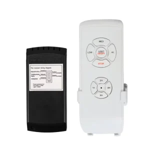 Wireless 220V 10A Max Ceiling Fan Light Timer Controller Smart RF Remote Control Switches 30m Range Battery Powered ABS Material