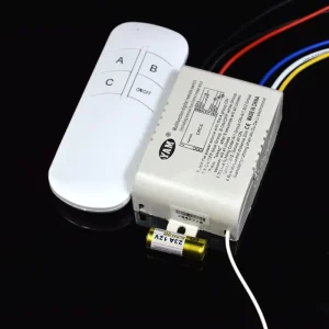 Wireless 4 Channels 220V Remote Control Switch Digital Remote Control Switch for Lamp and Light