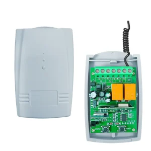 Wireless 433mhz 2-Channel Relay Receiver Module Fixed Code RF Switch Remote Control Transmitter LED Indicator Light Universal