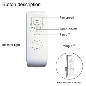 Wireless Battery Powered RF Smart Switch with 30m Range 10A for Ceiling Fan Light