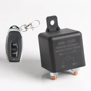 Wireless Dual Remote Car Battery Disconnect Relay Master Kill Cut-off Switch 12V