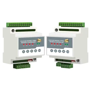 Wireless IO Remote Control Relay DC24V Control Switch One Transmitter Two Receivers 10A Fixed Feedback Model