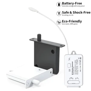 Wireless Kinetic Switch 10A 240V High Power Self-Powered Wall Remote Switch 50-100m Control Range for Furniture Cabinet LED