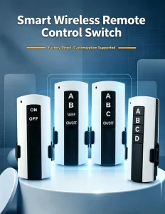 Wireless RF Smart Remote Control Switch for Smart Home System 30m 100m Range Battery Powered