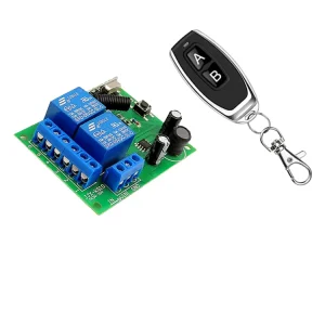 Wireless Receiver 433Mhz Remote Control Switch AC 85 256V 2CH DIY Relay Module RF EV1527 Learning Code Transmitter Controller