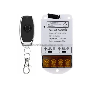 Wireless Remote Control Switch DC 12V24V48V76V High-power Water Pump Motor Remote Control of Lighting Fixtures Control Switch