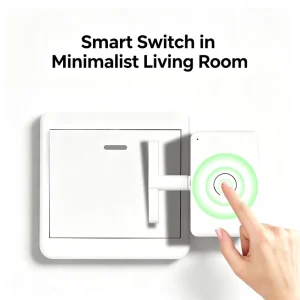 Wireless Remote Control Switch for Dorms & Rented Rooms with Automatic On/Off Lighting and CR2025 Battery