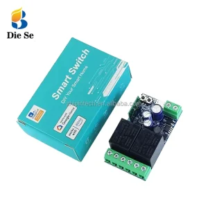 Wireless Smart Switch DC 12V 24V 48V Dry Contact 2CH Relay Receiver Timing Module Alexa Google Assistant Remote Control