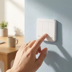 Wireless Three-Button Smart Life Durable PC Material 10A RF433 220V Remote Control Switch for Light
