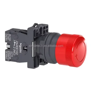 XA2ES Series Plastic Rotary Reset Red Industrial Automation Emergency Stop Button Switch XA2ES442 542 22mm