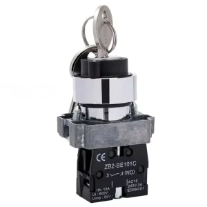 XB2 BG21 2 Position N/O Locked Key Operated Rotary Selector Switch