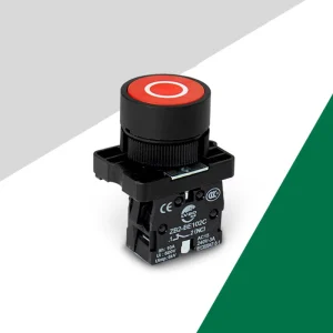 XB2 Momentary Stop Push Button Switch with Ring Mark Waterproof Plastic Switch
