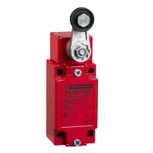 XCLJ50511H29 Limit Switch Red Body Steel Plastic Roller Lever NC/NC Slow High Visibility