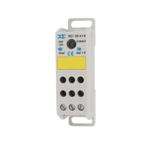 XK2-35/4×9 Screw DIN Rail Panel Terminal Block Copper 6-Pole 125A Power Distribution for Industrial Use Switchgear Switchboard