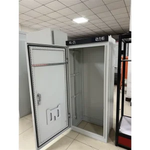 XL 21 Low Voltage Steel Distribution Box Dual Power Switch IP54 Floor Standing Customizable for Industrial Use