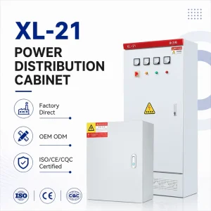 XL21 Series 3 Phase Low Voltage Power Distribution Cabinet 380V 660V 600A IP30 Metal Enclosure for Industrial Factory