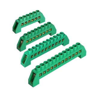 XP0609K-4P Copper Terminal Block XP0812K Bridge Type Guide Rail for 4 6 8 10 12 Hole Screw Terminal