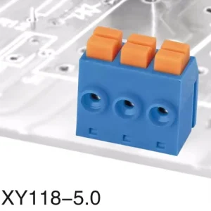 XY118 2P Spring Terminal Block Compact Push-In Conductor for Wiring Cable Screw Terminal Block