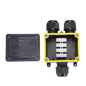 Y Type 3 Way LED Strip Cable Terminals Plastic Enclosures Waterproof and Rainproof Junction Box IP68 OD 5-14mm