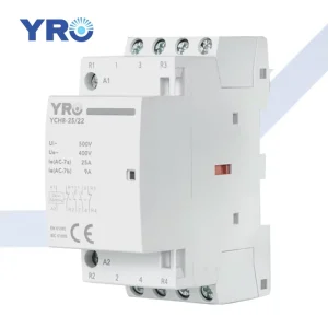 YCH8 MINI Modular Household 25A 32A 40A 63A 2P 4P 230V 400V AC Contactor for Hotel and Home Use