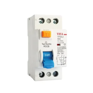 YFIDL2 YIFA 2P 4P 25A 6kA 400V Magnetic RCCB Differential Switch Residual Current Circuit Breaker NL1 63