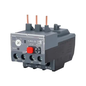 YI JIA YJR2 Miniature Silver Alloy Thermal Relay High Power Contact Three Phase Motor Overload Protection LR2 JRS1 LRN