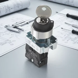 YJ139 XB2 Y 22MM Key Lock Selector Switch Position Customize 10A High Current 250VAC Screw Terminal Industry Certificates